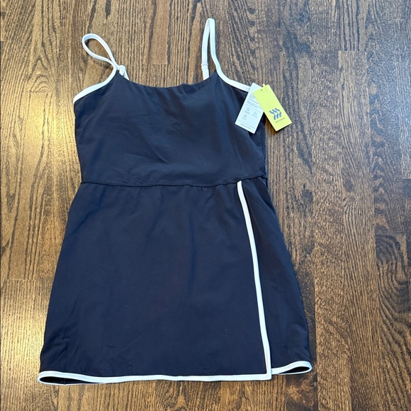 Black Dress  with skort shorts White Trim Athletic - Picture 4 of 9